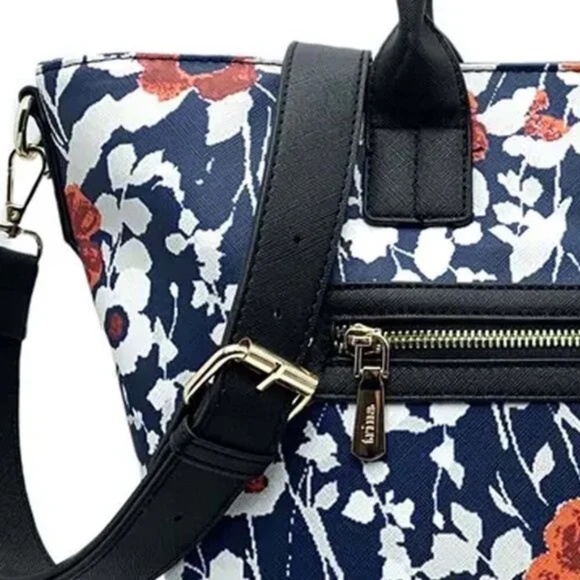 Trina Turk Handbag, "Jardin De Paris" Poppy  Floral Pattern Tote - Picture 3 of 10